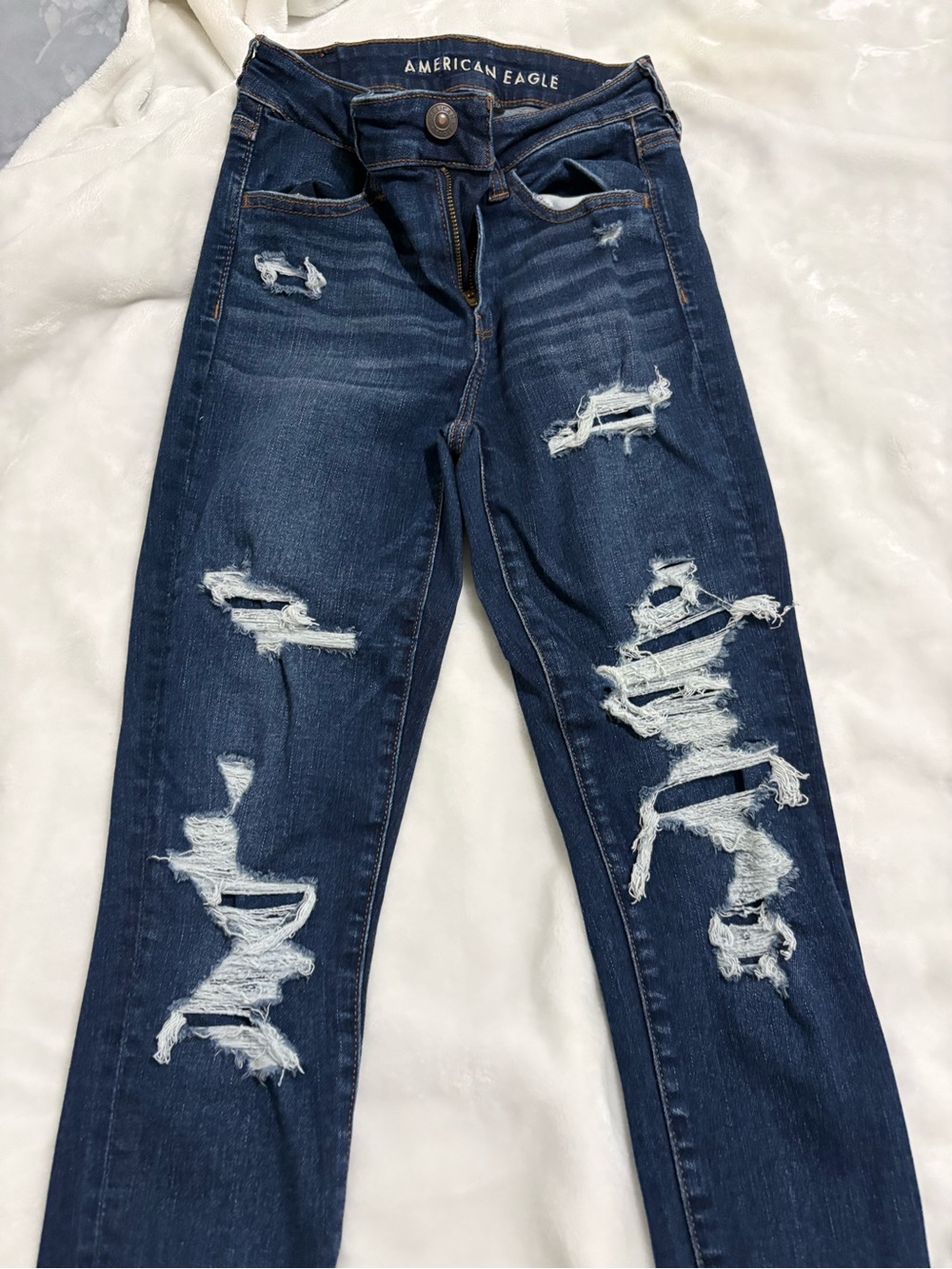 American Eagle Dark Blue Stretch Denim Jeans